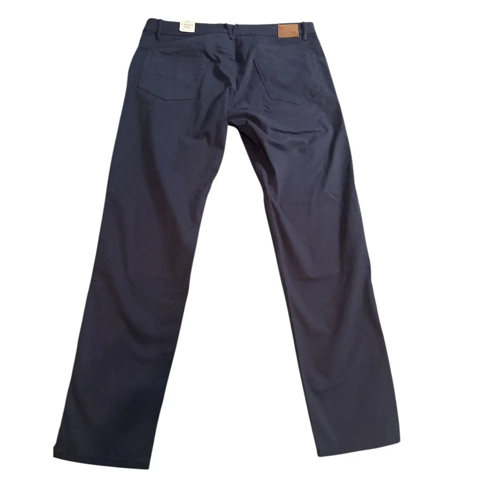 NWT MNG MAN PISA Slim Fit Navy Blue 5 Pocket Pants Mens‎ Size 36x33